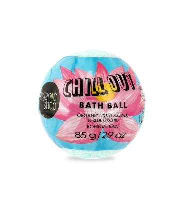 BOMBA DE BAÑO DE FLOR DE LOTO ORGÁNICA Y ORQUÍDEA AZUL CHILL OUT